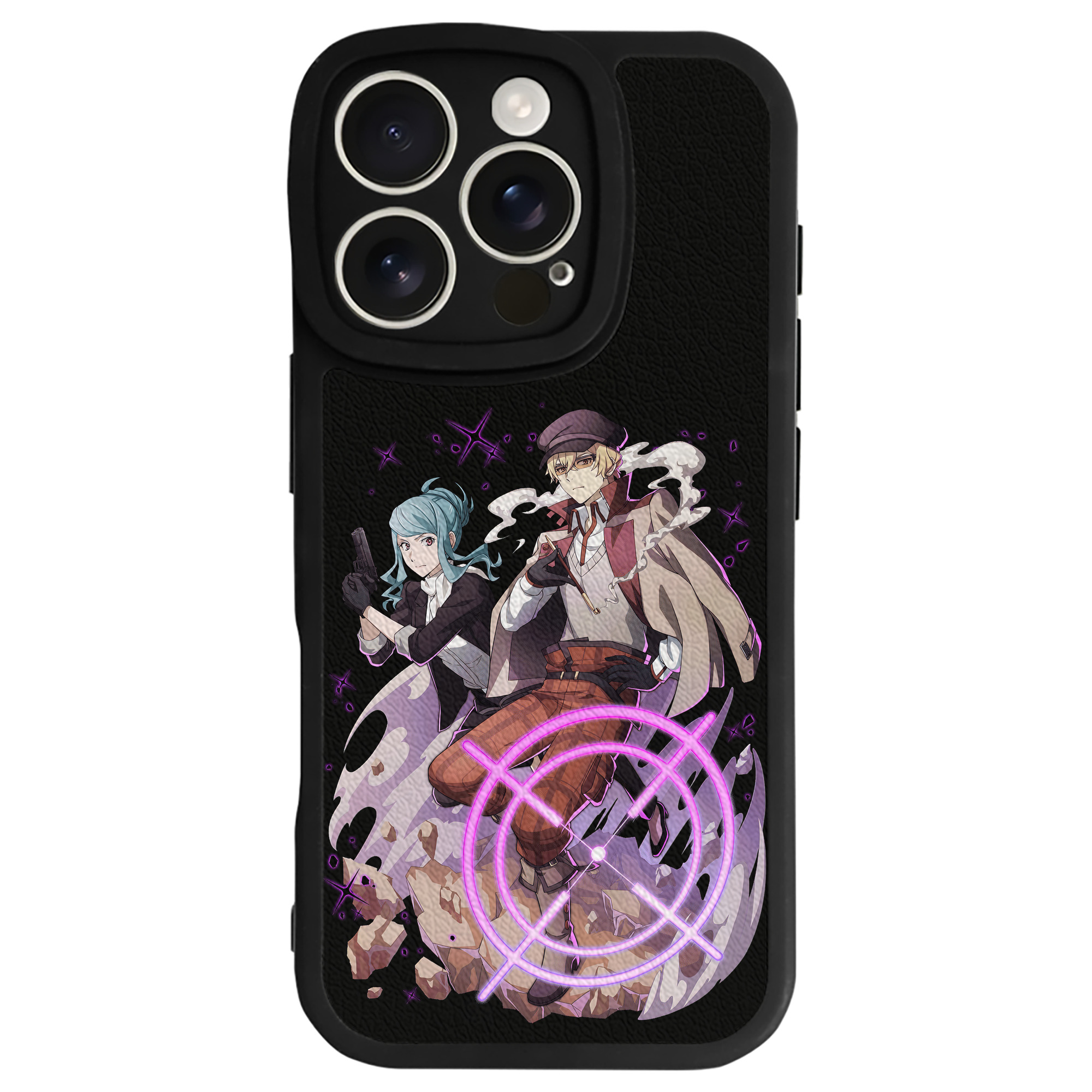 （画像用） 文豪ストレイドッグス Bungo Stray Dogs 【iPhone 16シリーズ対応】シリコンスマホケース（レザー調） 材質：シリコン
